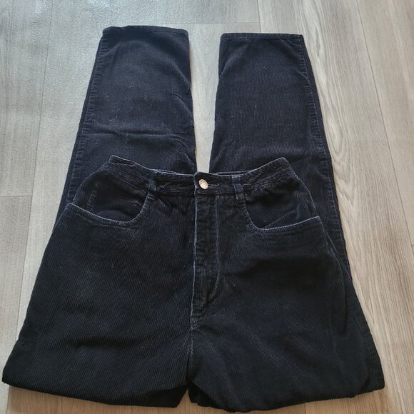 Talbots Black Corduroy Pants Size 6 Womens Casual Wear - Picture 1 of 4